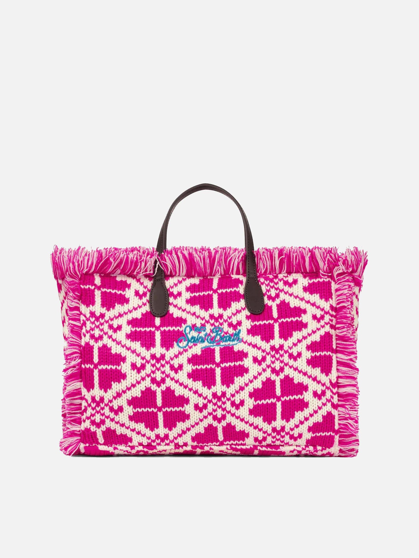 Borsa Colette in lana con motivo fair isle