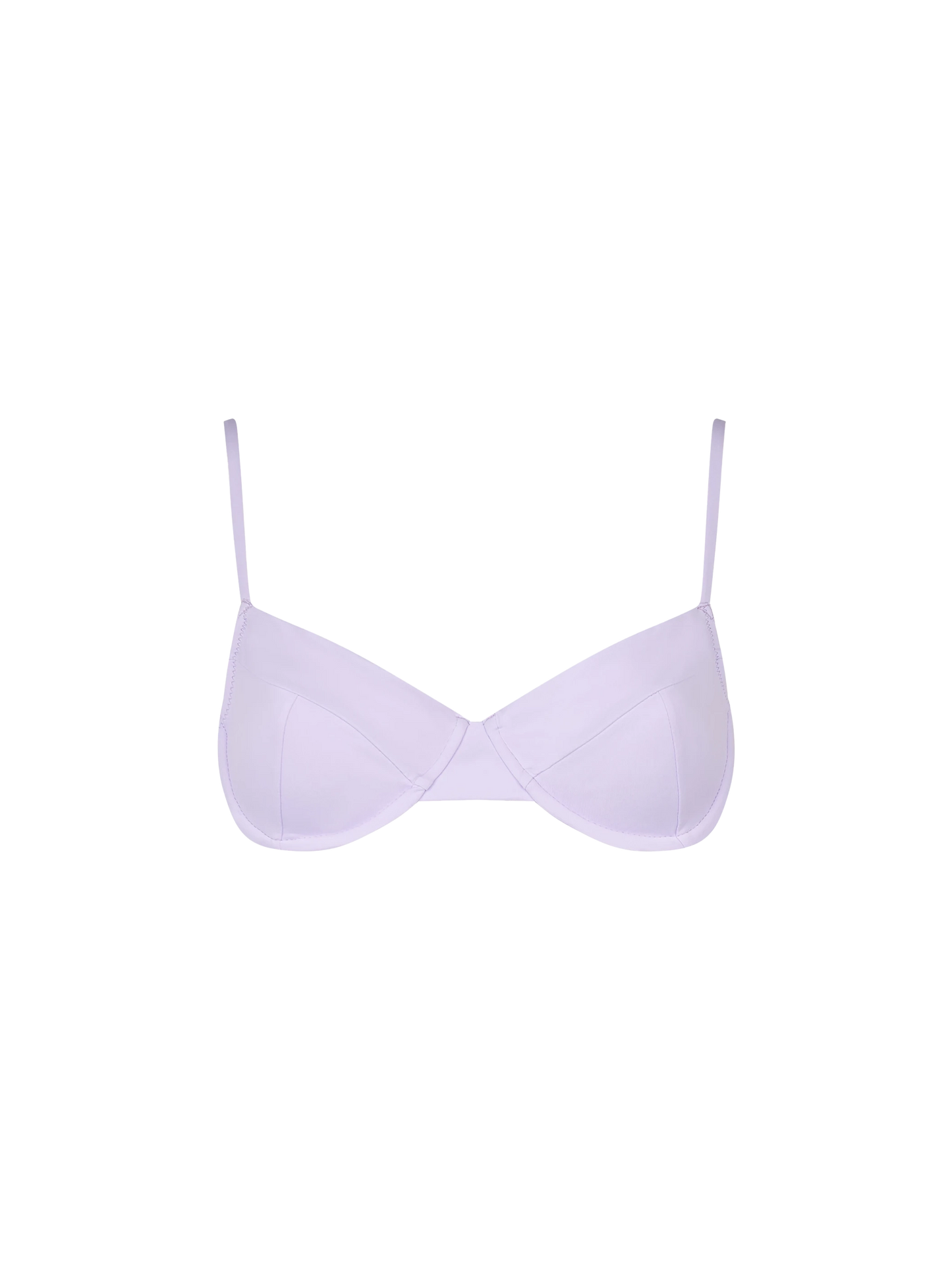 Costume da bagno donna bralette lilla con ferretto
