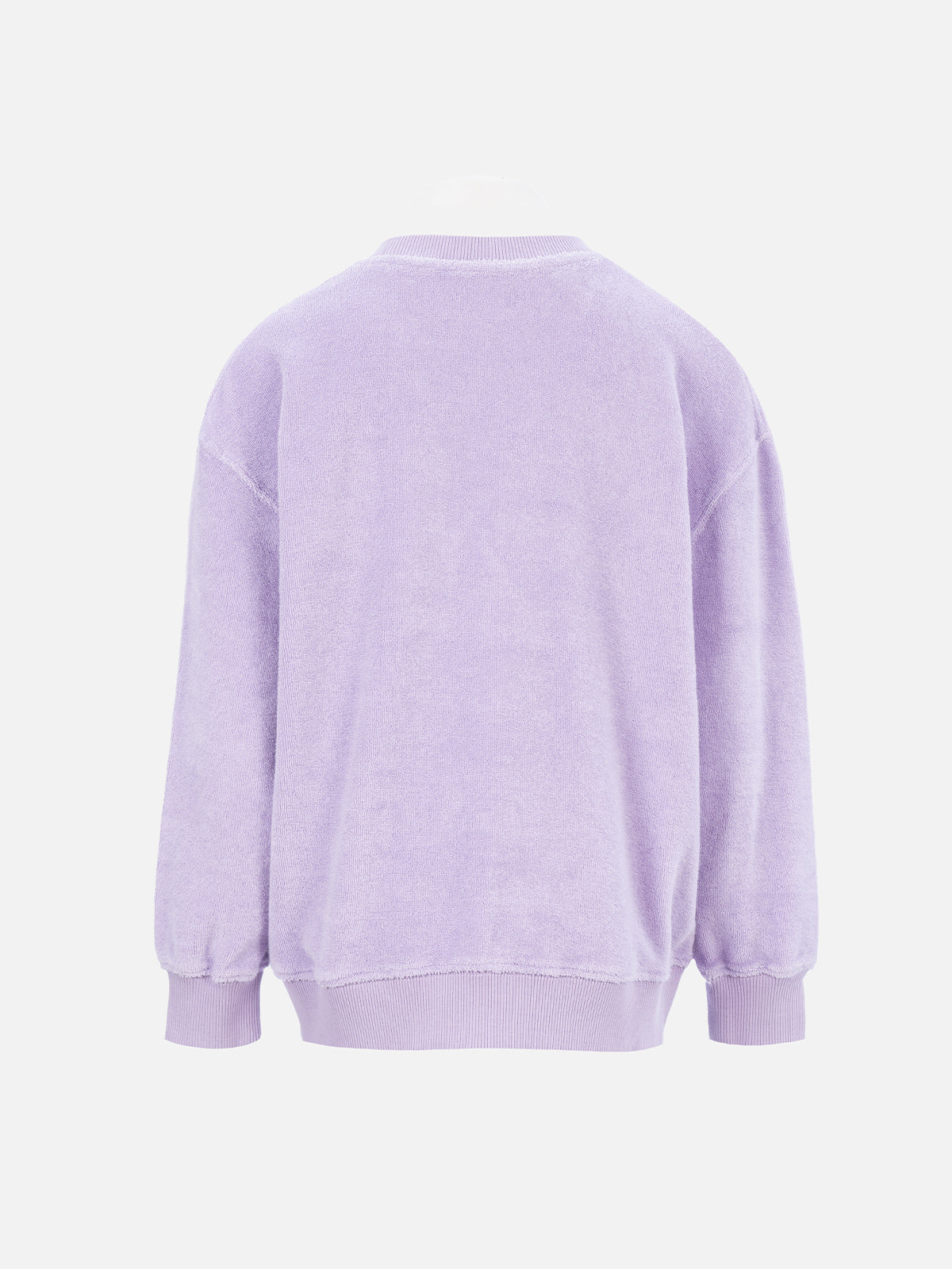 Girl lilac terry sweatshirt Briony with Saint Barth logo - MC2 Saint Barth