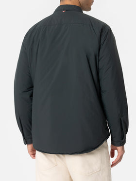 Man British green overshirt Chalet with St. Barth embroidery - MC2 Saint Barth