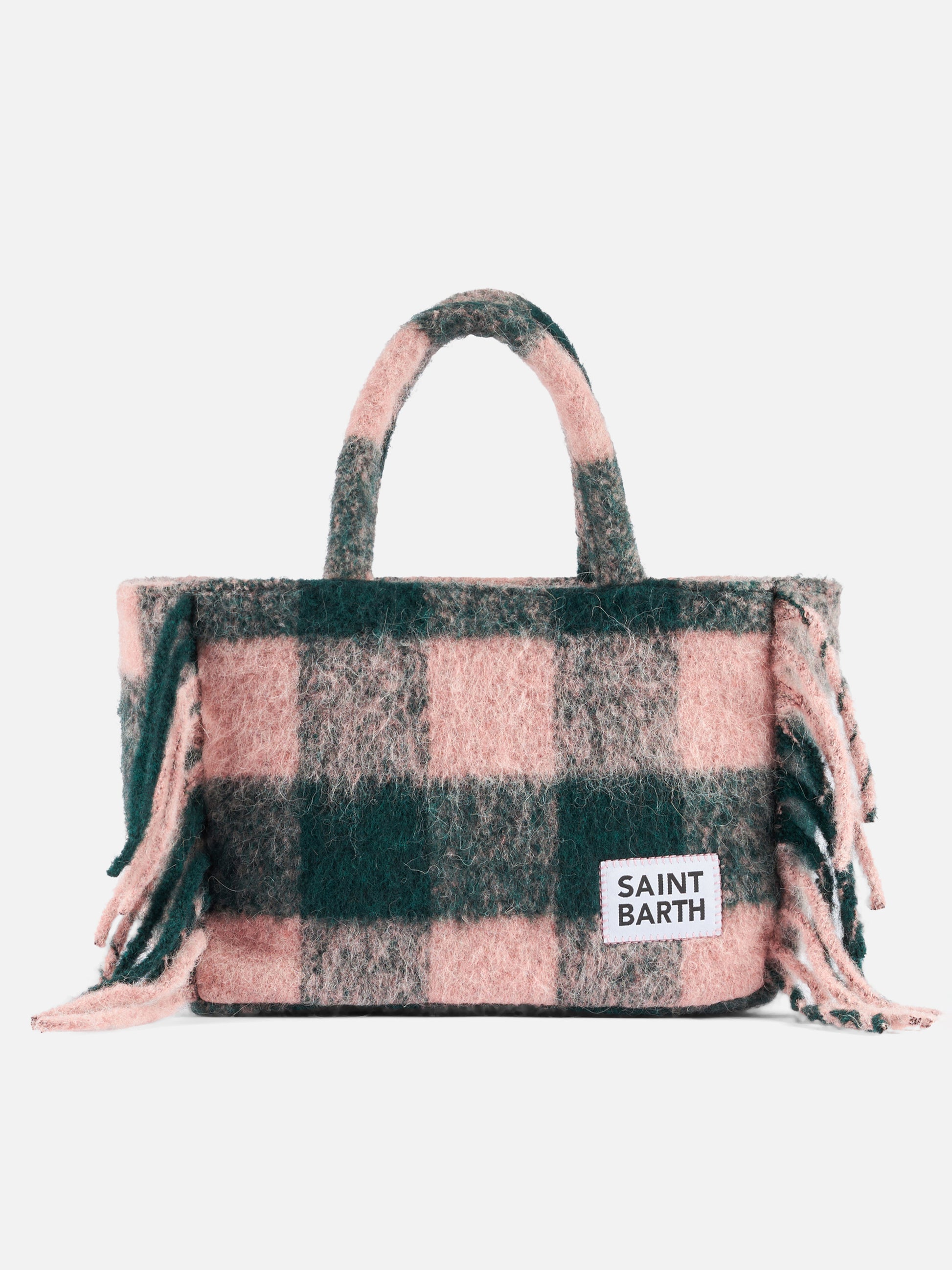 Colette blanket handbag with check print - MC2 Saint Barth