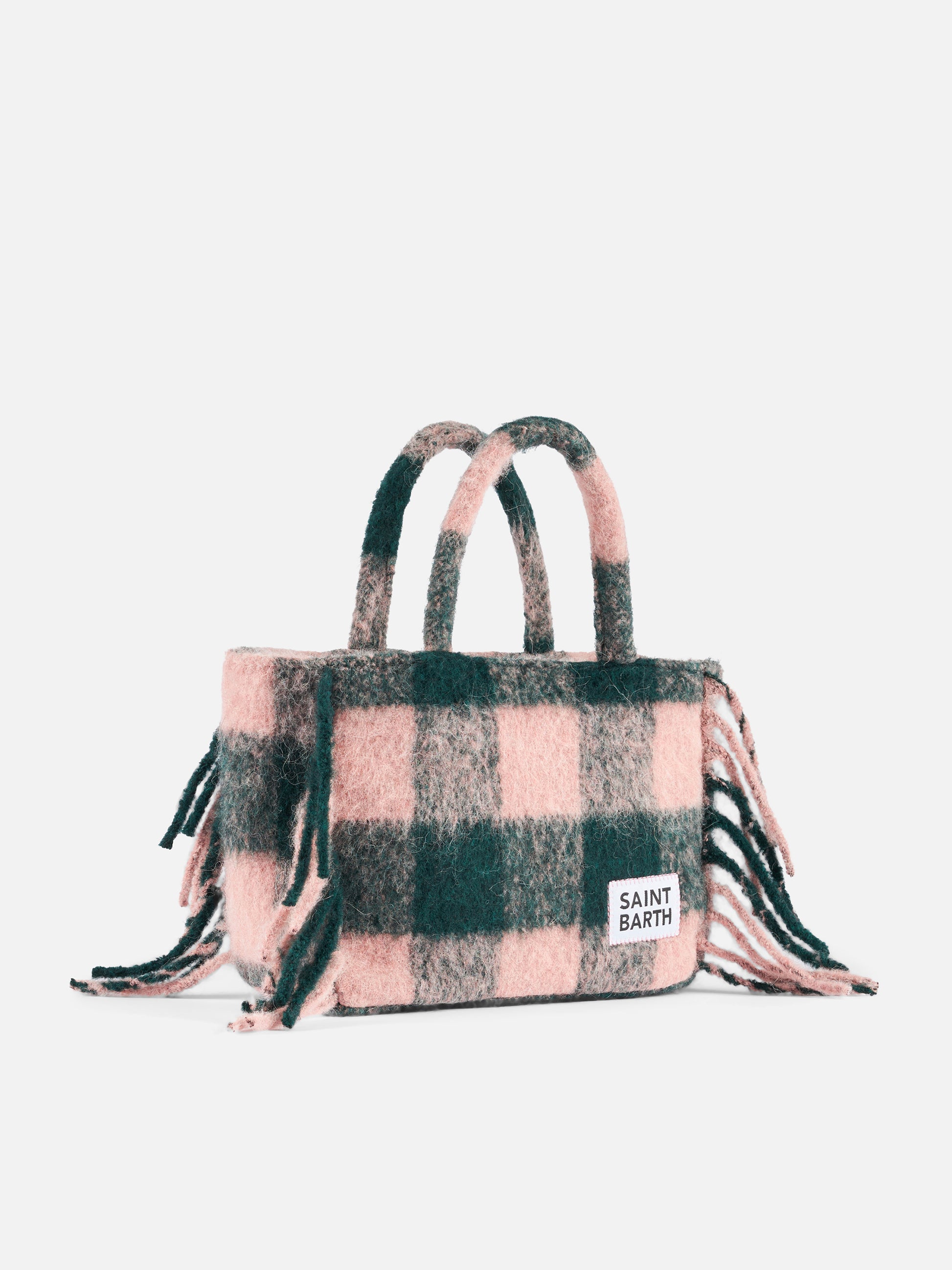 Colette blanket handbag with check print - MC2 Saint Barth