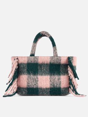 Colette blanket handbag with check print - MC2 Saint Barth