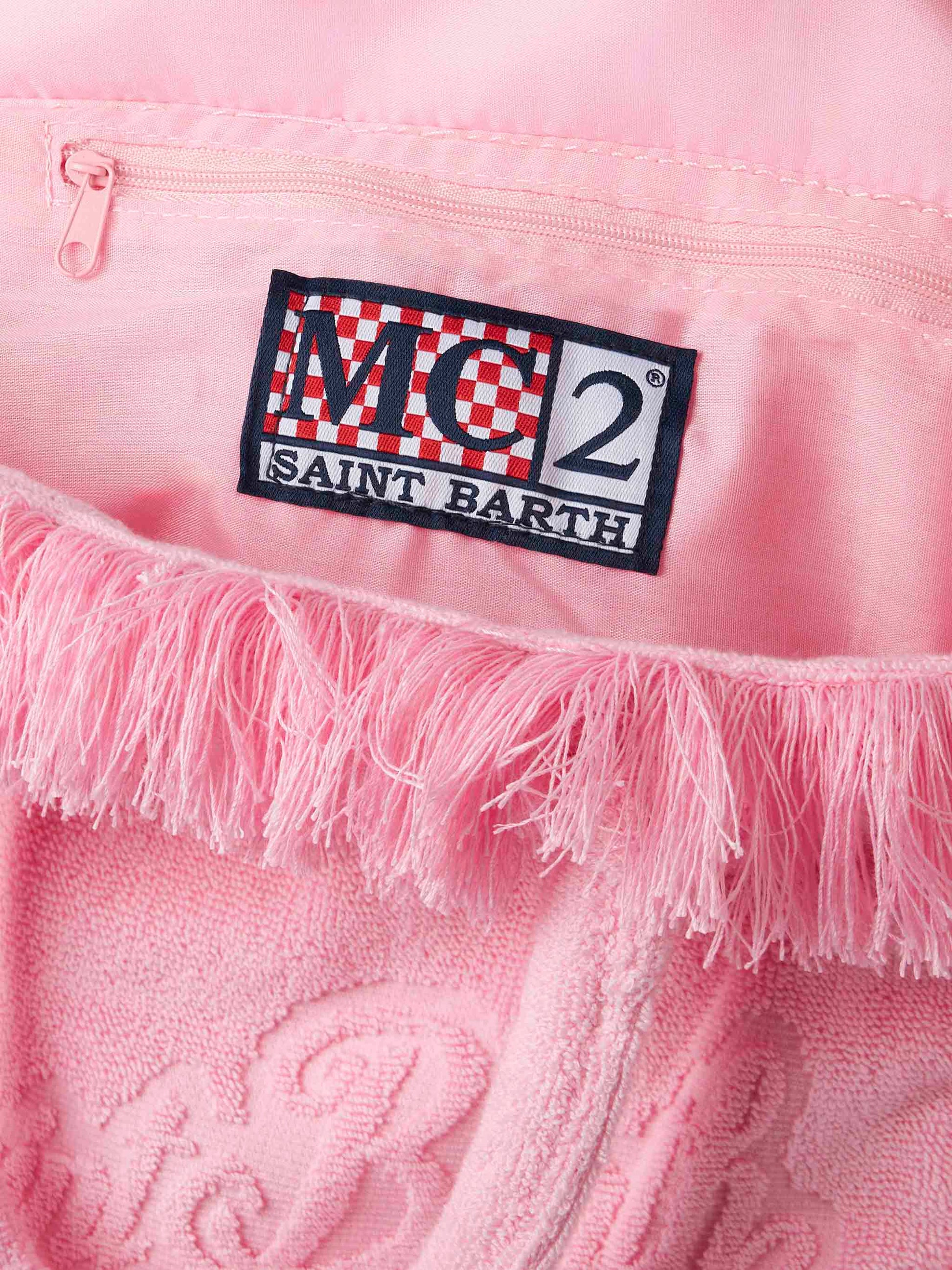 Colette Terry embossed pink handbag - MC2 Saint Barth