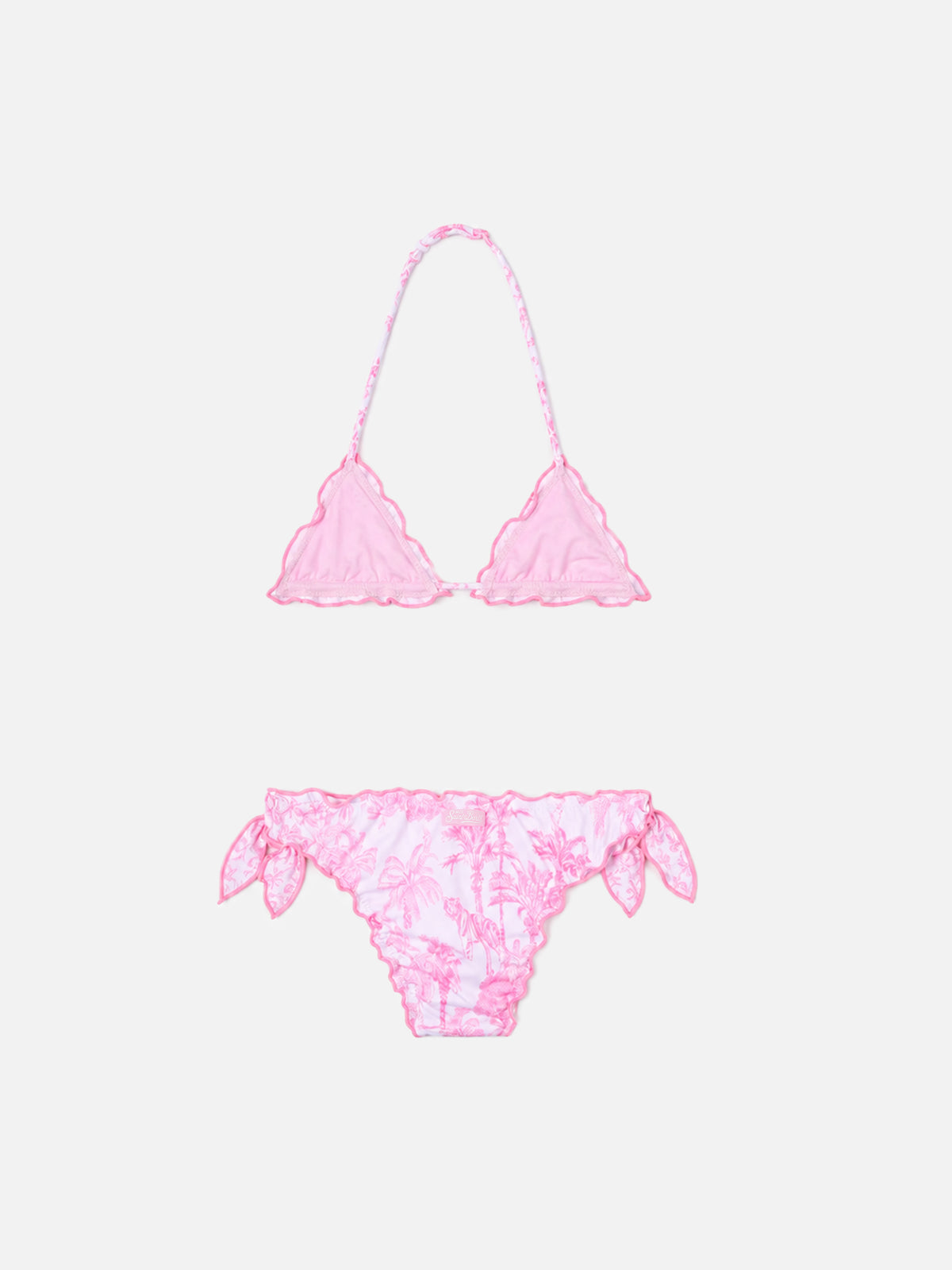 Bikini Cris in tessuto elasticizzato con stampa toile de jouy