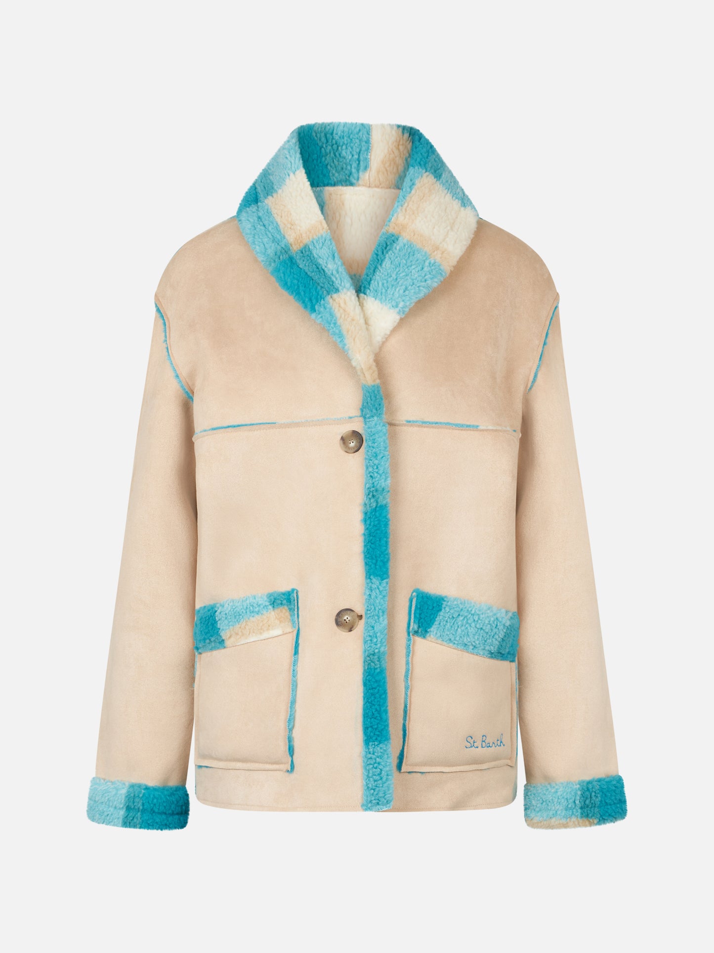 Woman reversible shearling jacket - MC2 Saint Barth