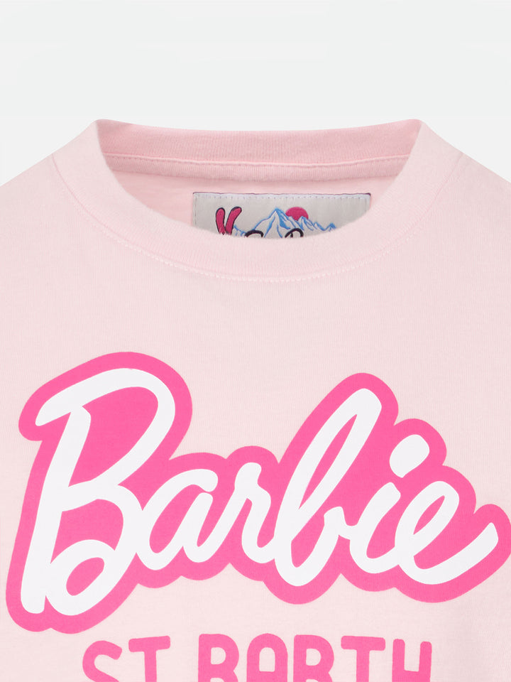 Girl heavy cotton t-shirt with Barbie St. Barth print | BARBIE SPECIAL EDITION - MC2 Saint Barth
