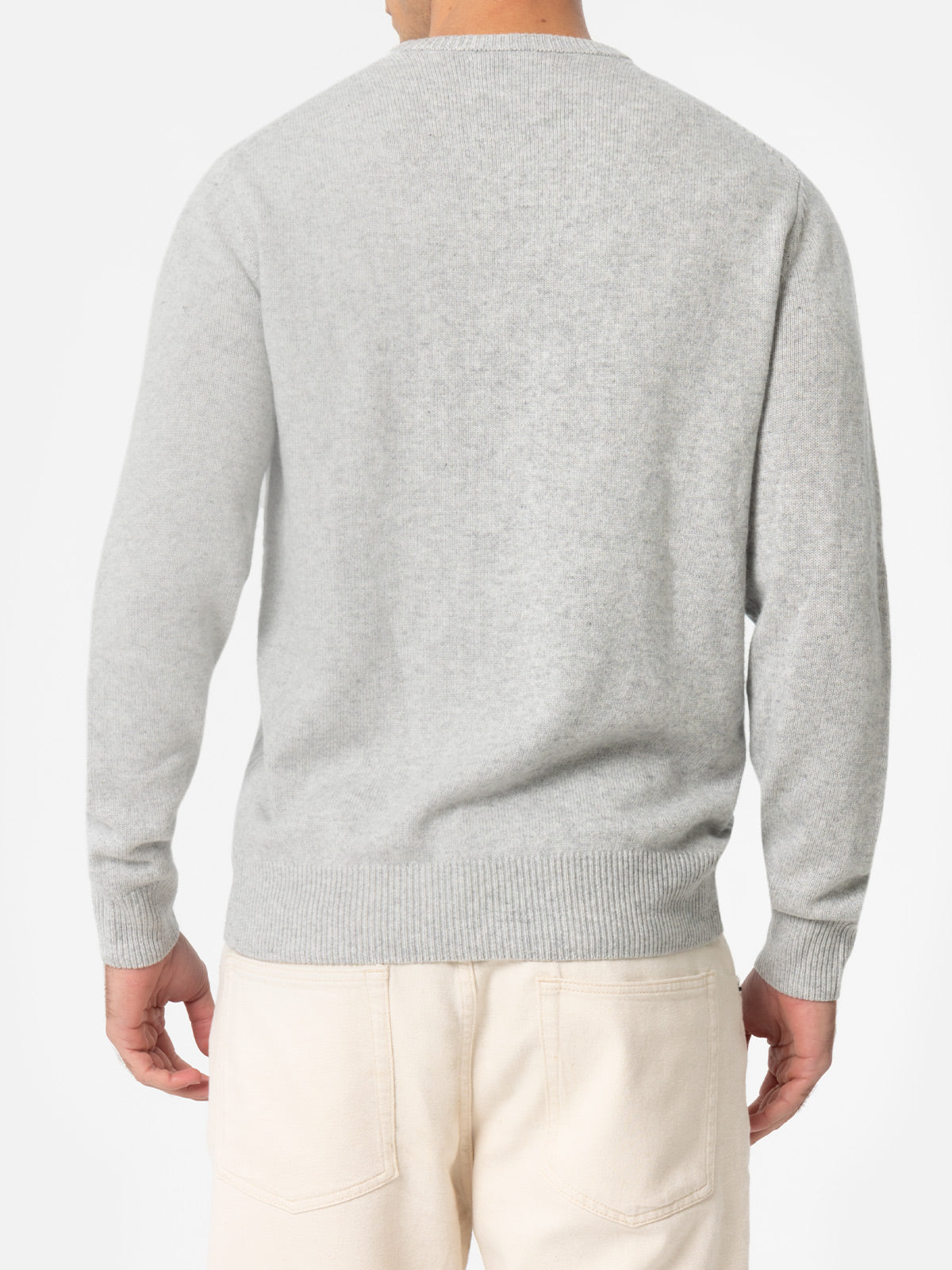 Man gray sweater Heron with Spritz glass - MC2 Saint Barth