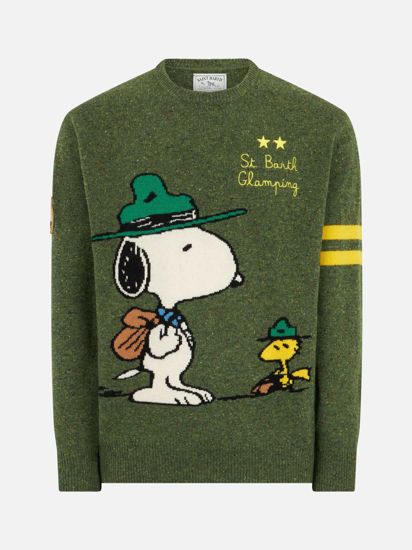 Maglione da uomo donegal girocollo con stampa jacquard Snoopy | SNOOPY - EDIZIONE SPECIALE ©PEANUTS
