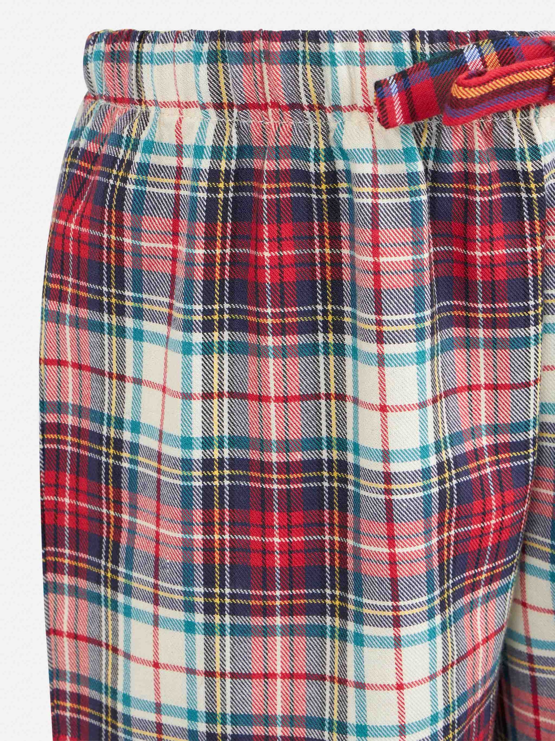 Kid pajama pants with tartan print - MC2 Saint Barth