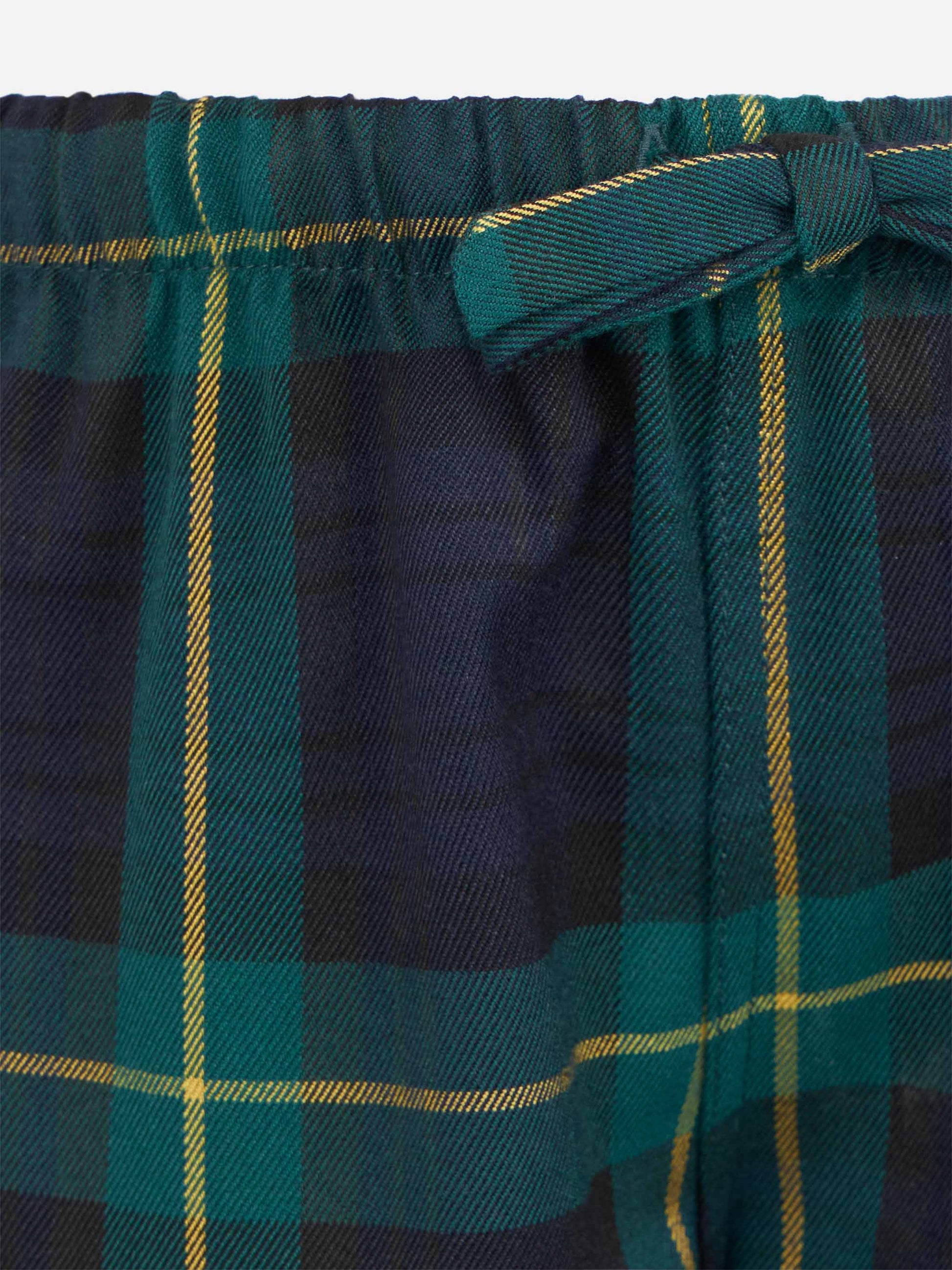 Kid pajama pants with tartan print - MC2 Saint Barth