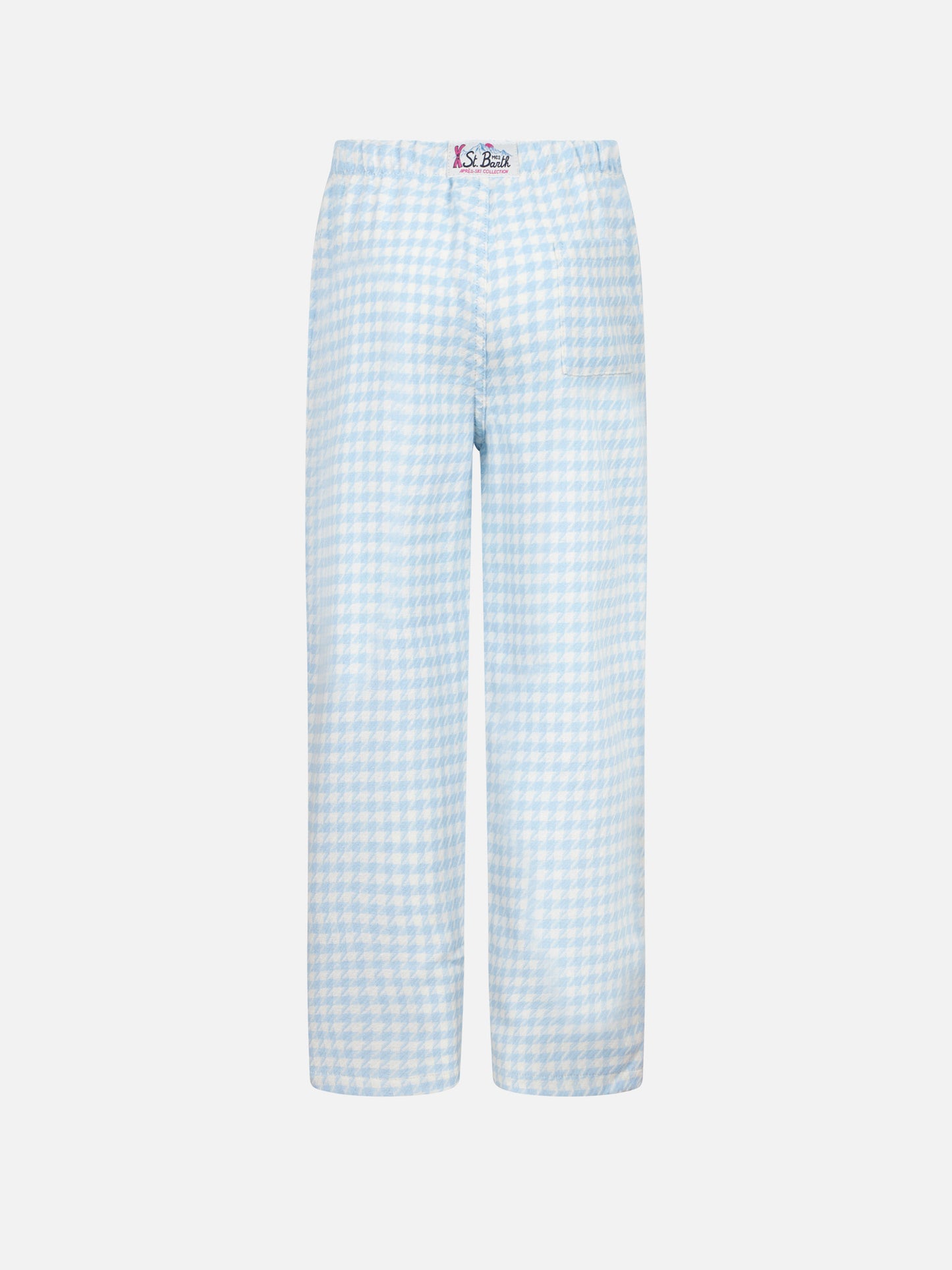 Kid pajama pants with pied de poule print - MC2 Saint Barth