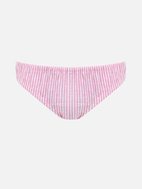 Girl cotton swim briefs Madame with bow and Betsy print | MADE WITH LIBERTY FABRIC - MC2 Saint Barth