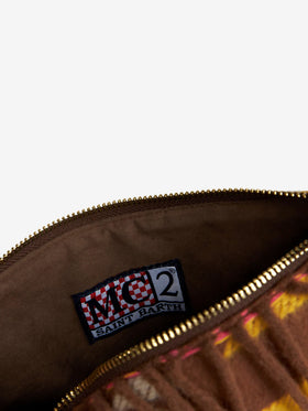 Parisienne blanket crossbody pouch bag with ethnic print - MC2 Saint Barth
