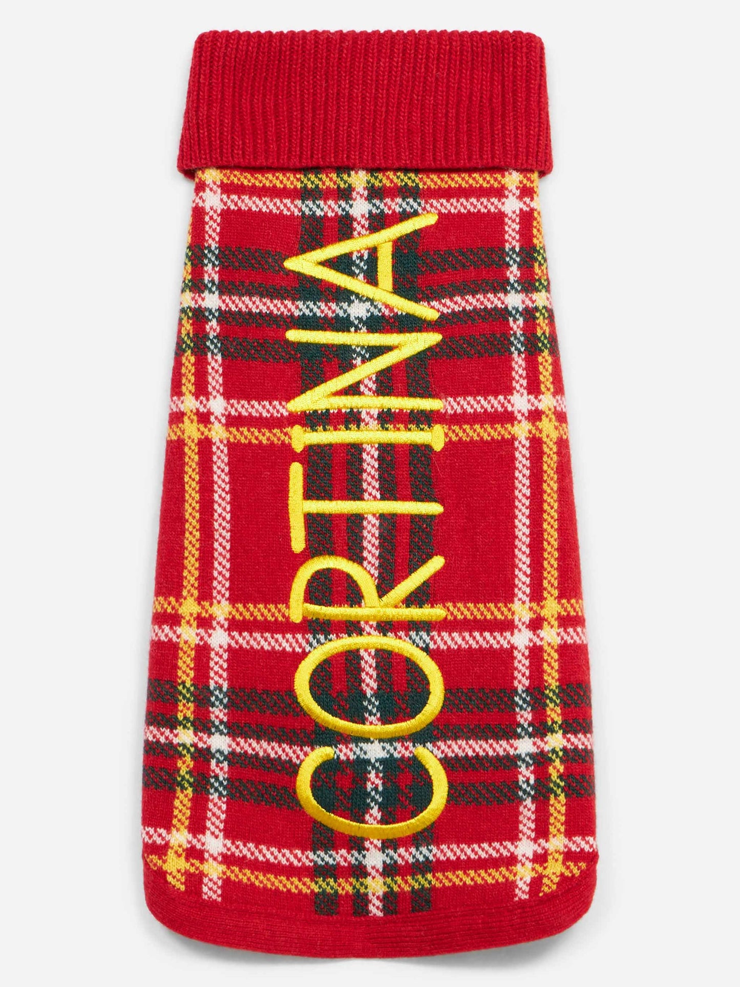 Maglioncino per cani con stampa Tartan