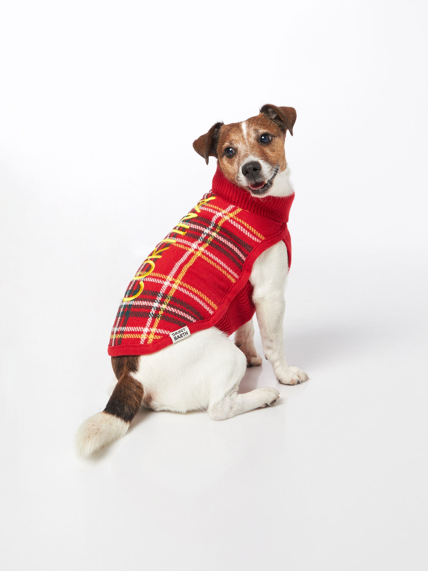 Maglioncino per cani con stampa Tartan