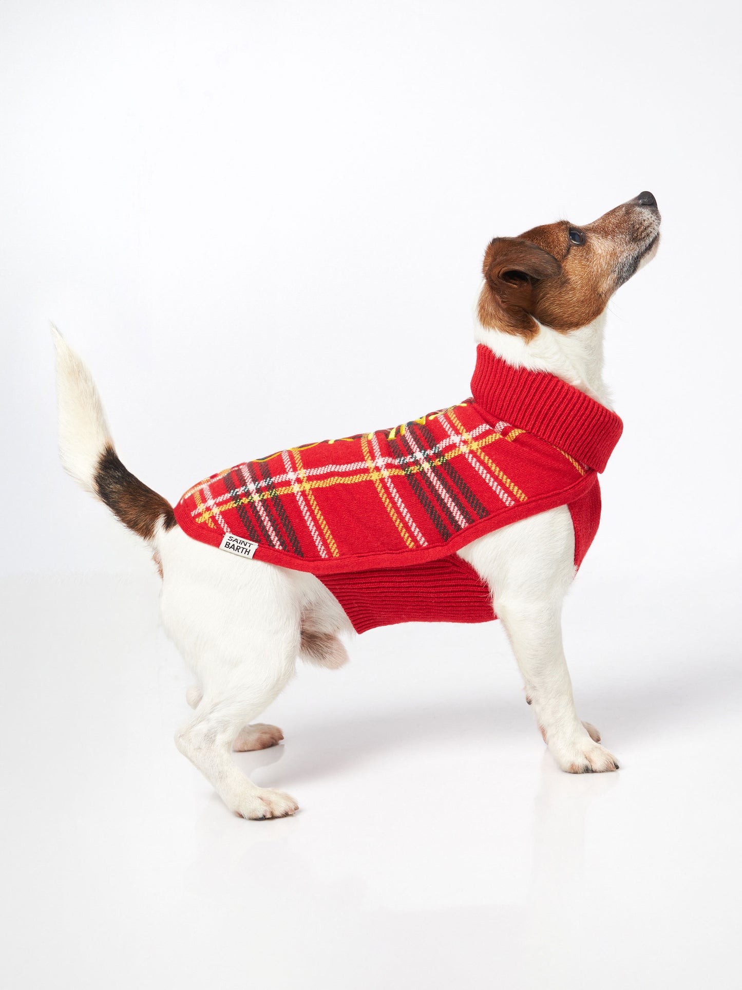 Maglioncino per cani con stampa Tartan