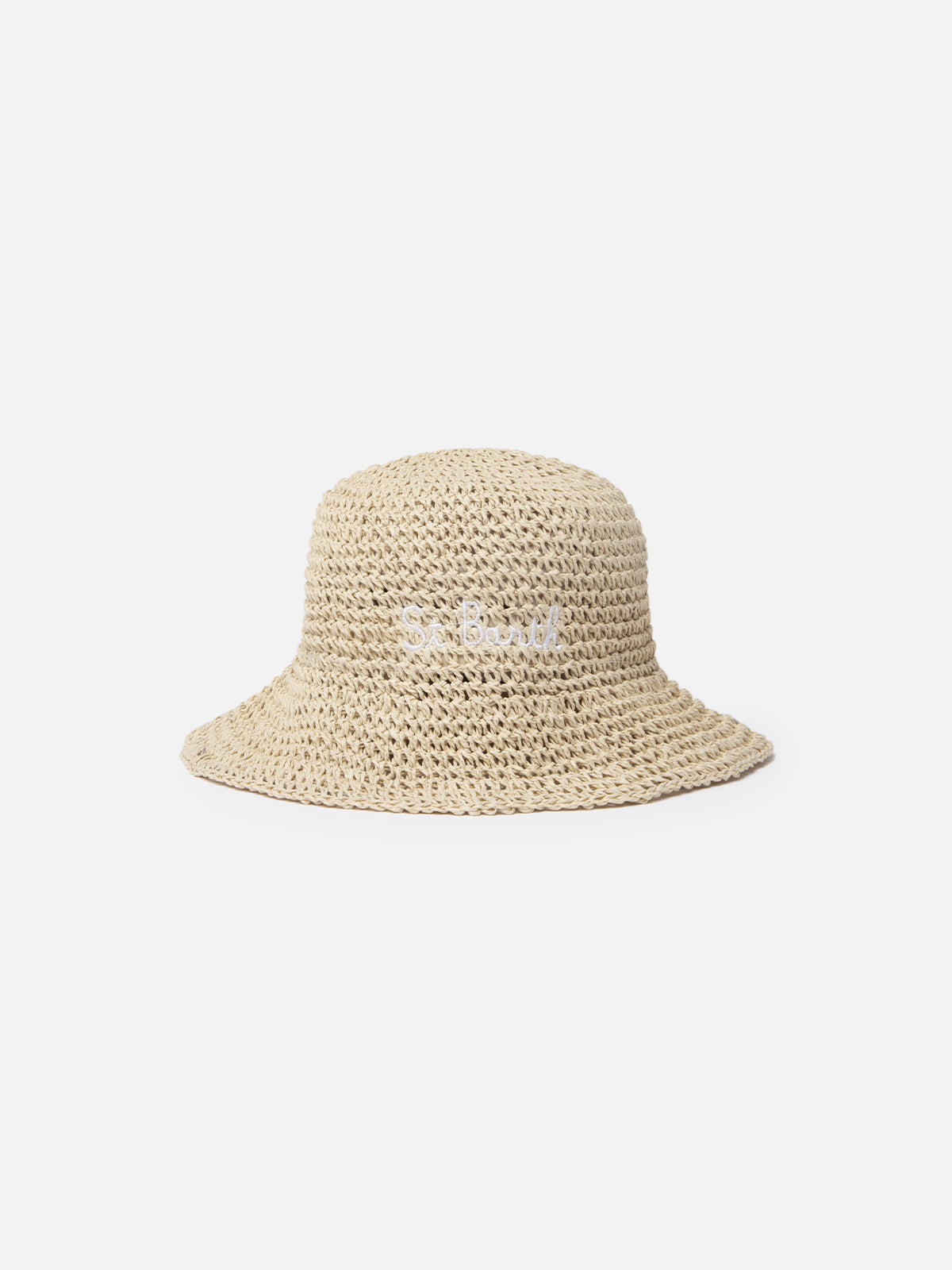 Cappello di paglia stile secchiello Polly