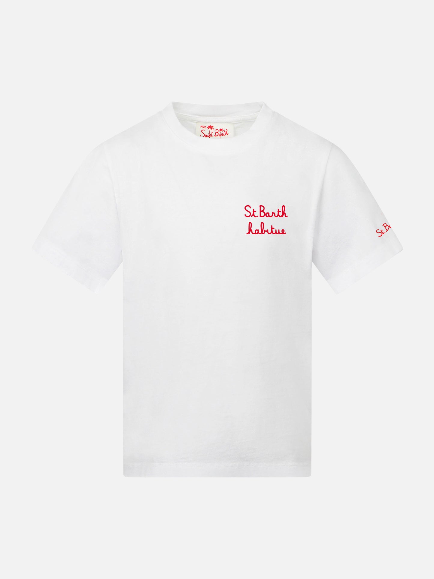 Jungen-T-Shirt mit St.-Barth-Habitué-Stickerei