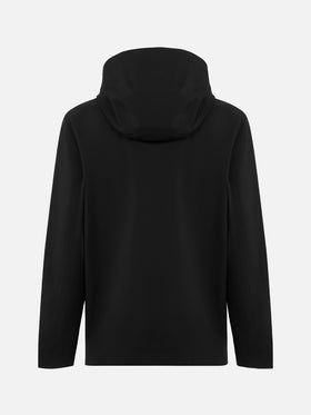 Man black 3-layers hooded jacket Parson - MC2 Saint Barth