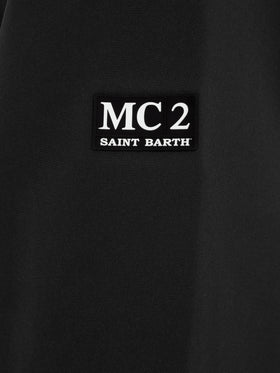 Man black 3-layers hooded jacket Parson - MC2 Saint Barth