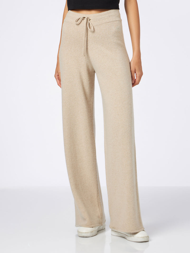 Knitted beige palazzo pants - MC2 Saint Barth