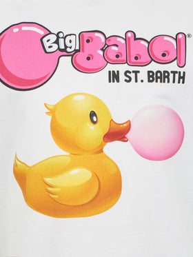 Boy cotton t-shirt with ducky big Babol print | BIG BABOL SPECIAL EDITION - MC2 Saint Barth