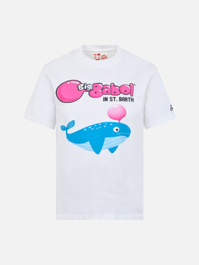 Boy t-shirt with Big Babol whale placed print | BIG BABOL SPECIAL EDITION - MC2 Saint Barth
