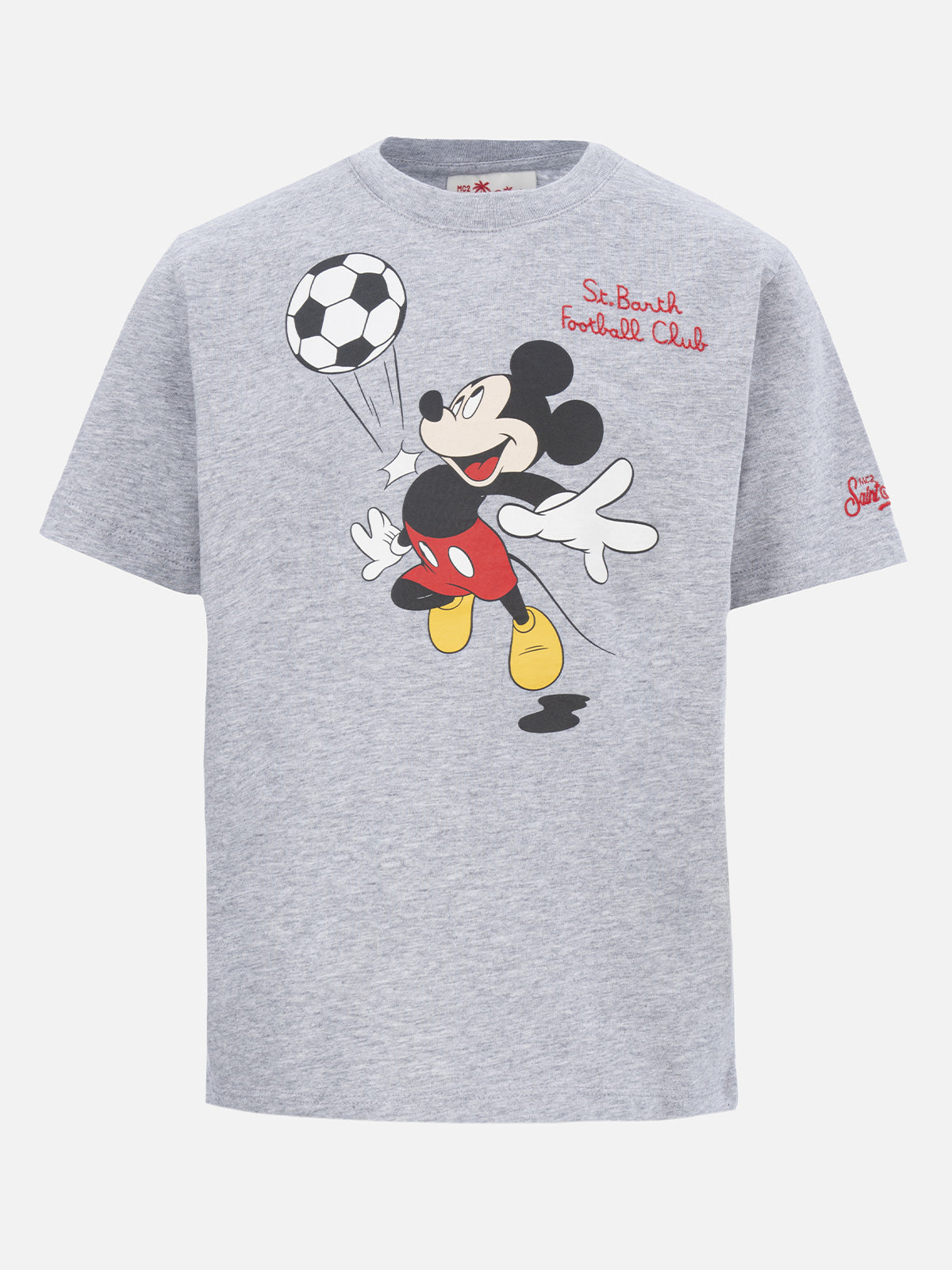 Boy cotton t-shirt with Mickey Mouse print and embroidery | DISNEY SPECIAL EDITION - MC2 Saint Barth