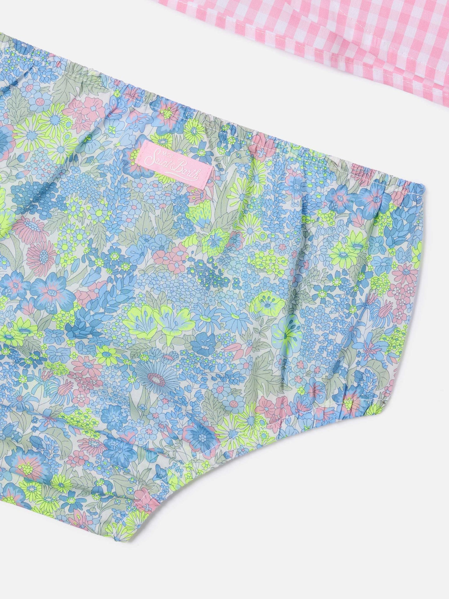 Ensemble top Abbie et bloomer avec broderie Principesse en vacances | Réalisé en Liberty Fabric