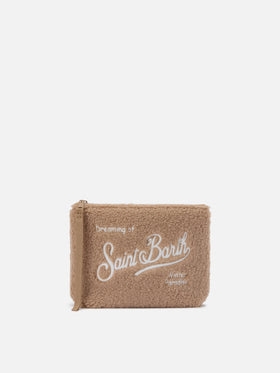 Aline Teddy Pouch in beige sherpa
