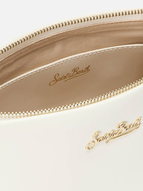 Aline Shoulder Bag in white leather