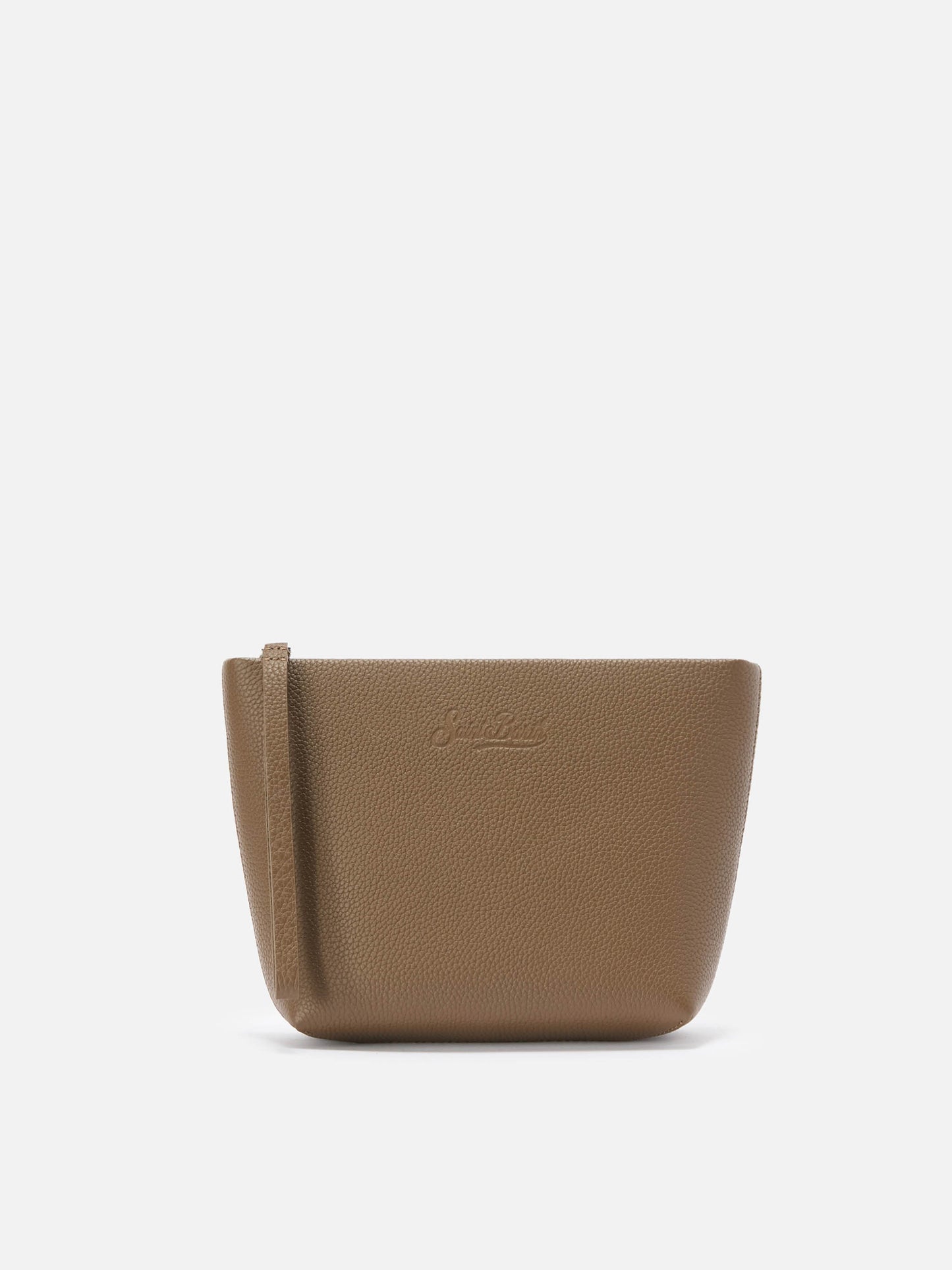 Aline Pouch in brown leather