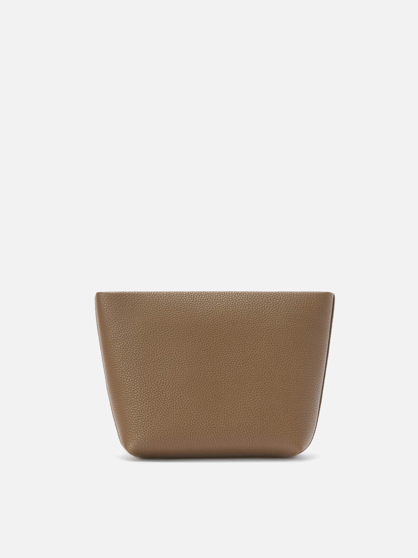 Aline Pouch in brown leather