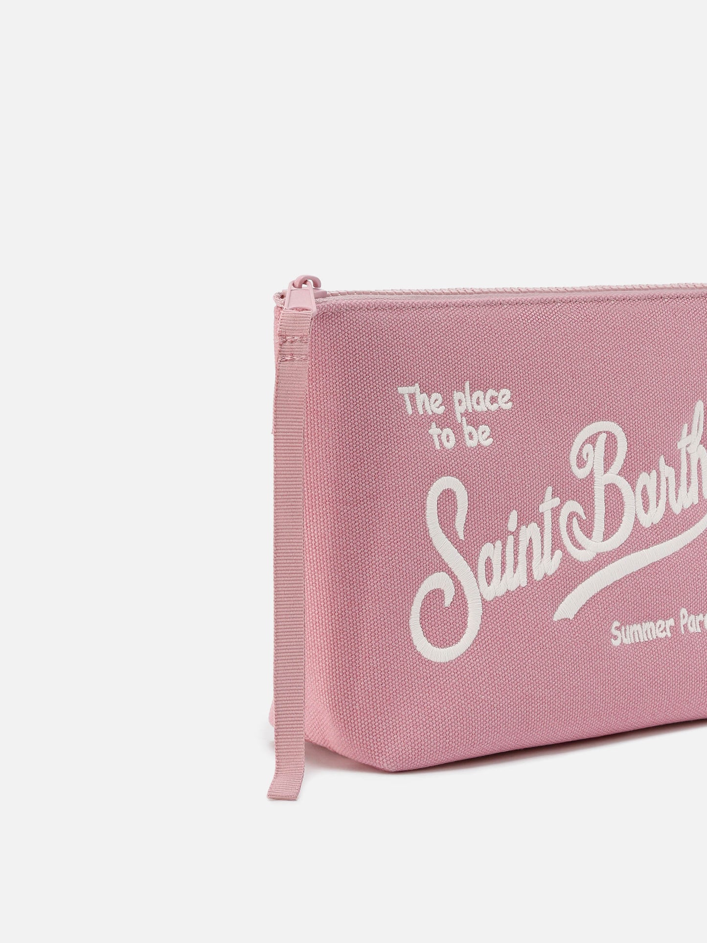 Aline Pochette in canvas rosa