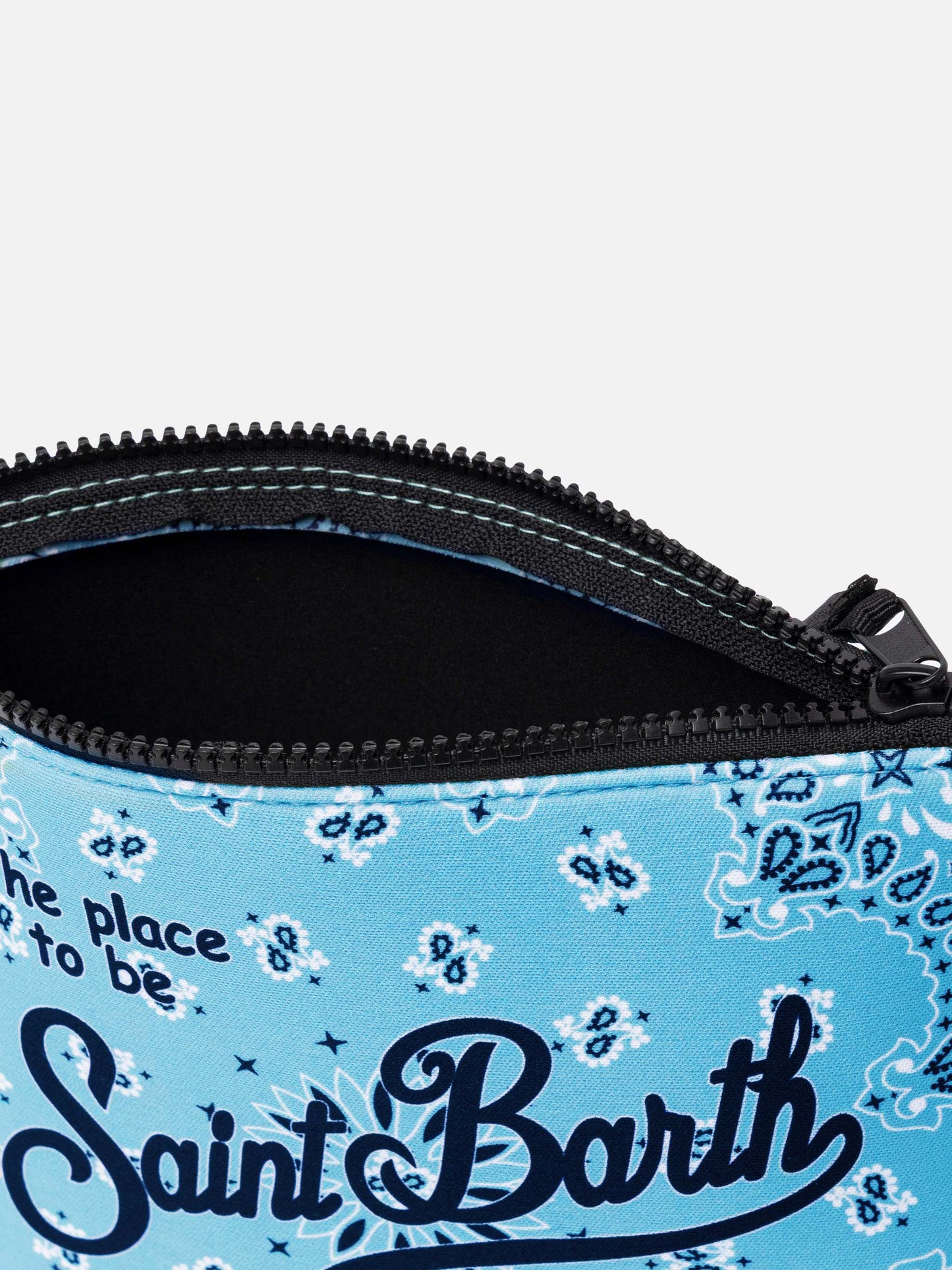 Aline scuba pochette with bandanna print