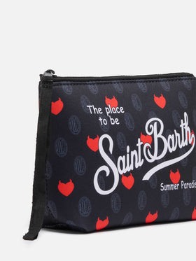 Aline scuba pochette with Milan print | AC MILAN SPECIAL EDITION - MC2 Saint Barth