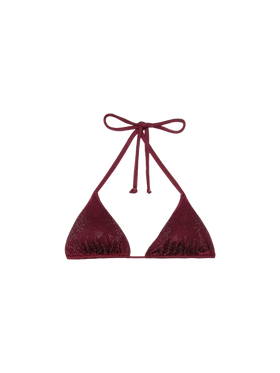 Annabelle riangle top swimsuit with rhinestones - MC2 Saint Barth