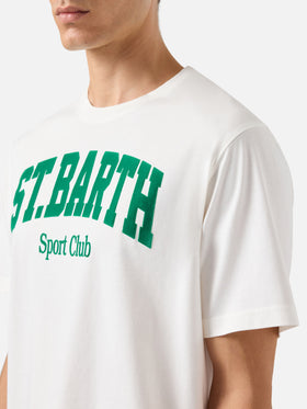 Winter cotton t-shirt Arnott with St. Barth sport club print
