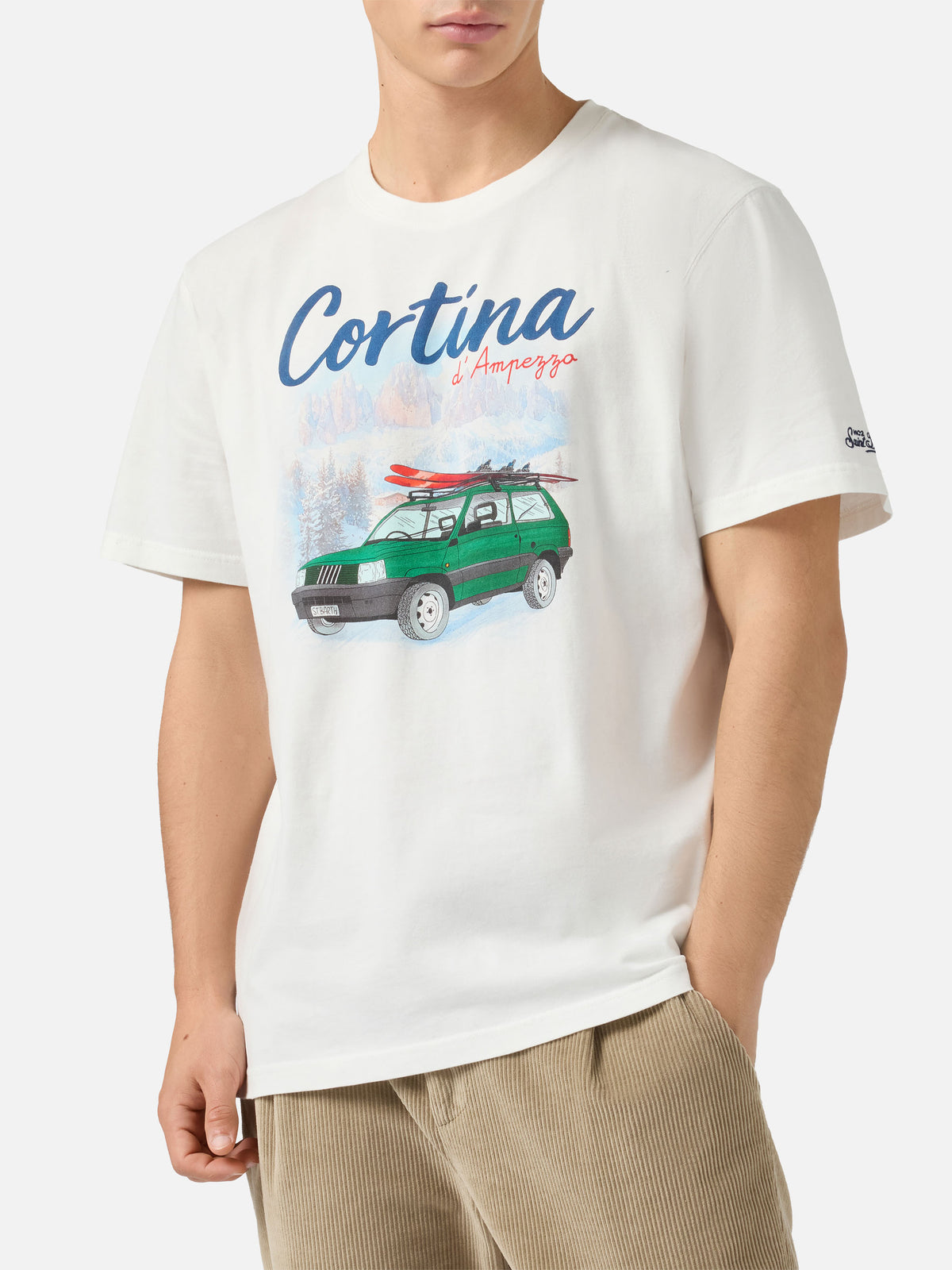 Arnott Warm T-Shirt aus Bio-Baumwolle mit warmer Haptik und Panda Cortina-Print