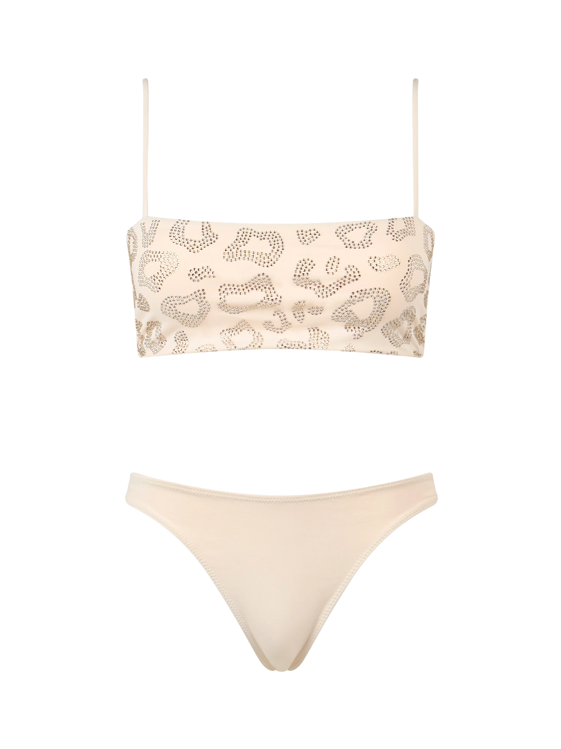 Woman animalier bandeau bikini Athena Naomi with rhinestones - MC2 Saint Barth