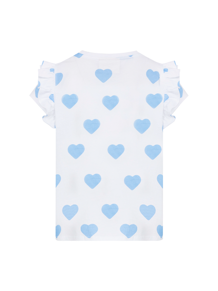 Cotton t-shirt Baby with flounce and Daddy's girl embroidery - MC2 Saint Barth