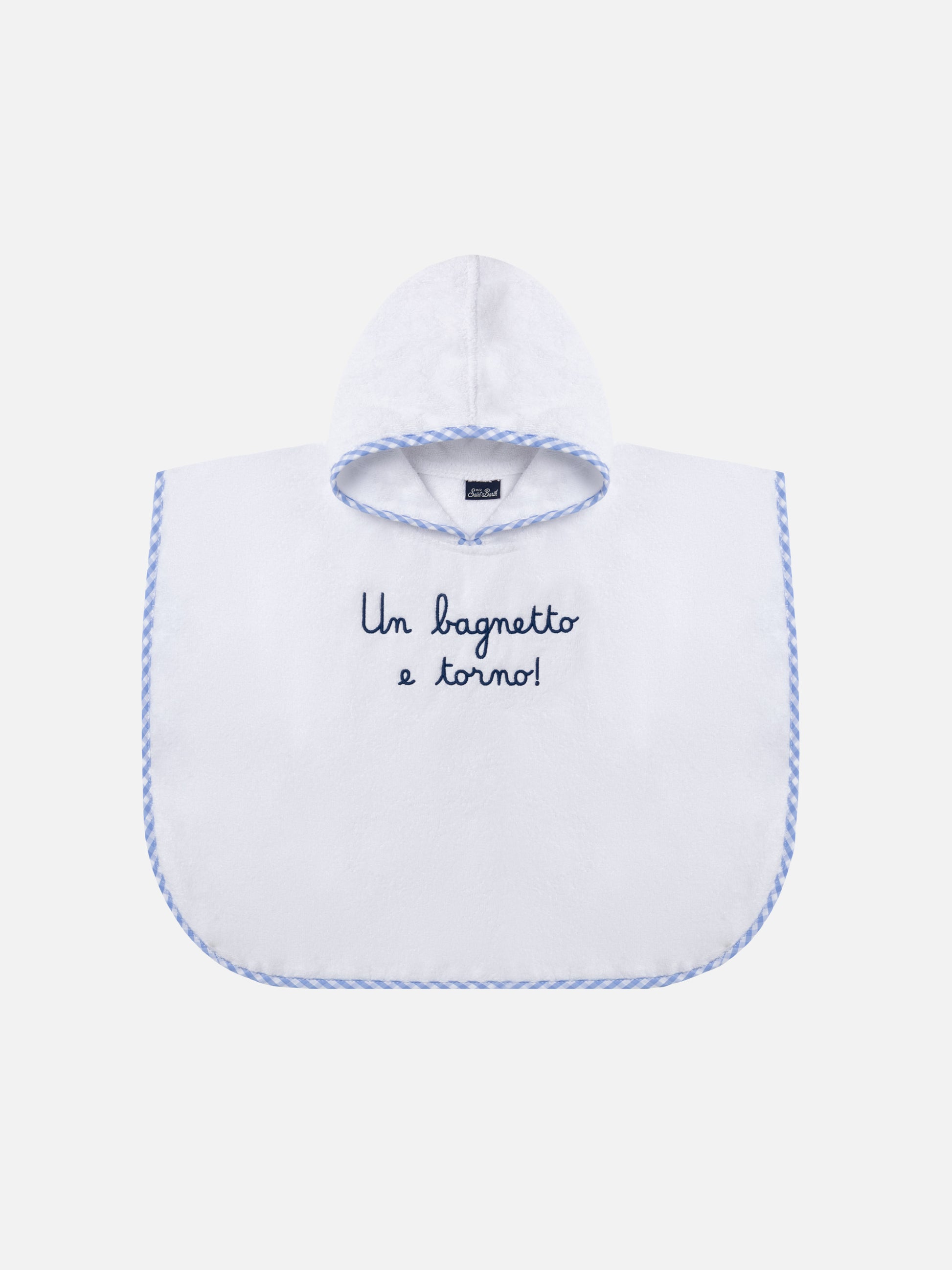 Cotton terry bathrobe with Un bagnetto e torno embroidery - MC2 Saint Barth