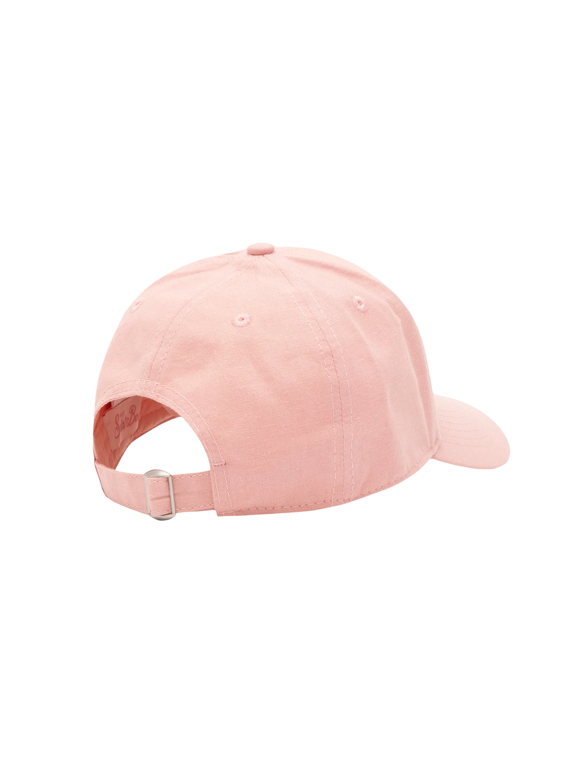 Baseball pink cotton linen cap - MC2 Saint Barth