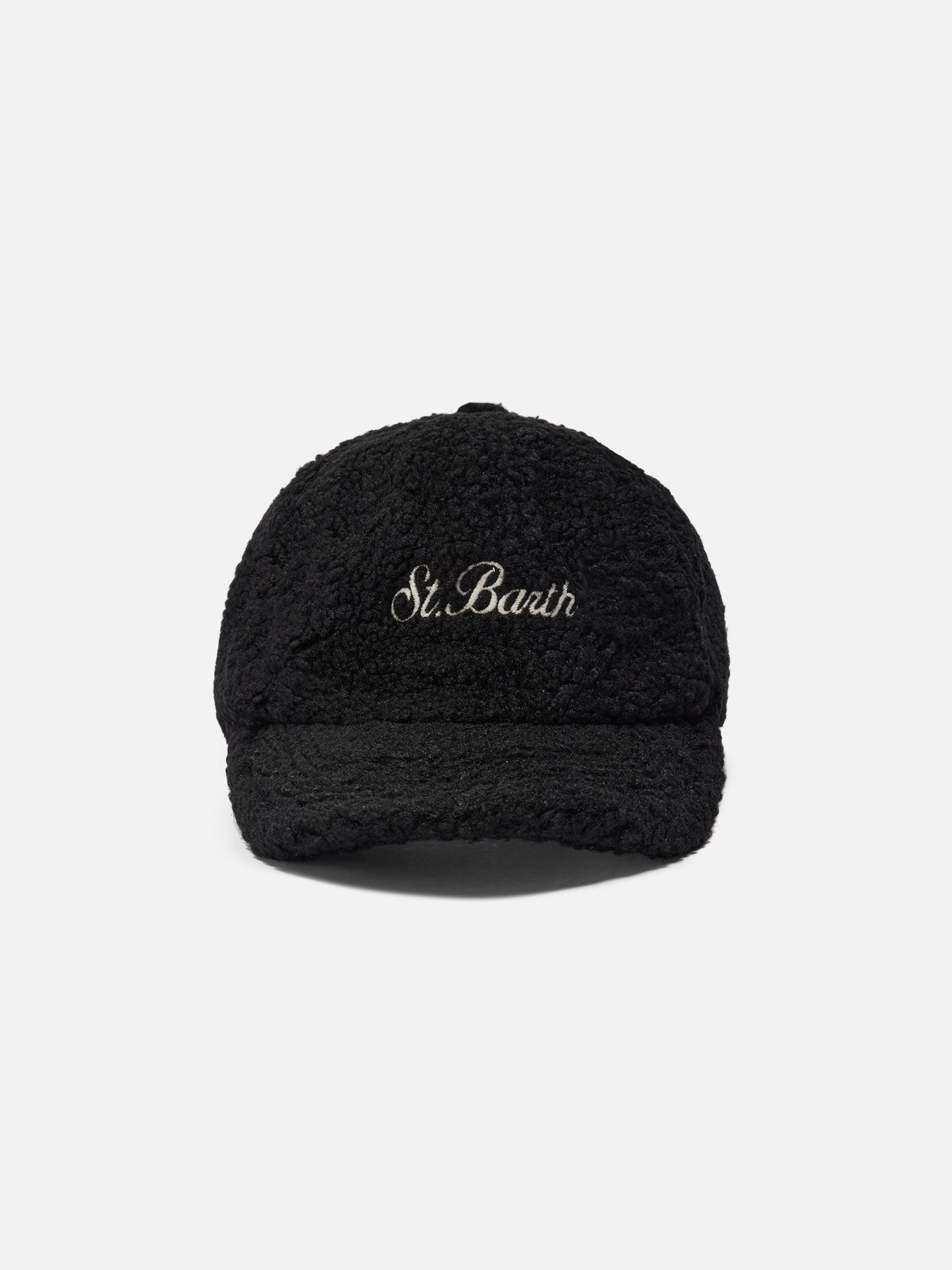 Baseball Cap in black sherpa