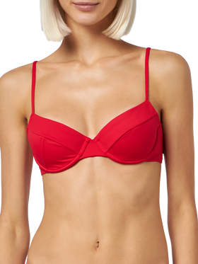 Red Bea bralette underwired bikini - MC2 Saint Barth