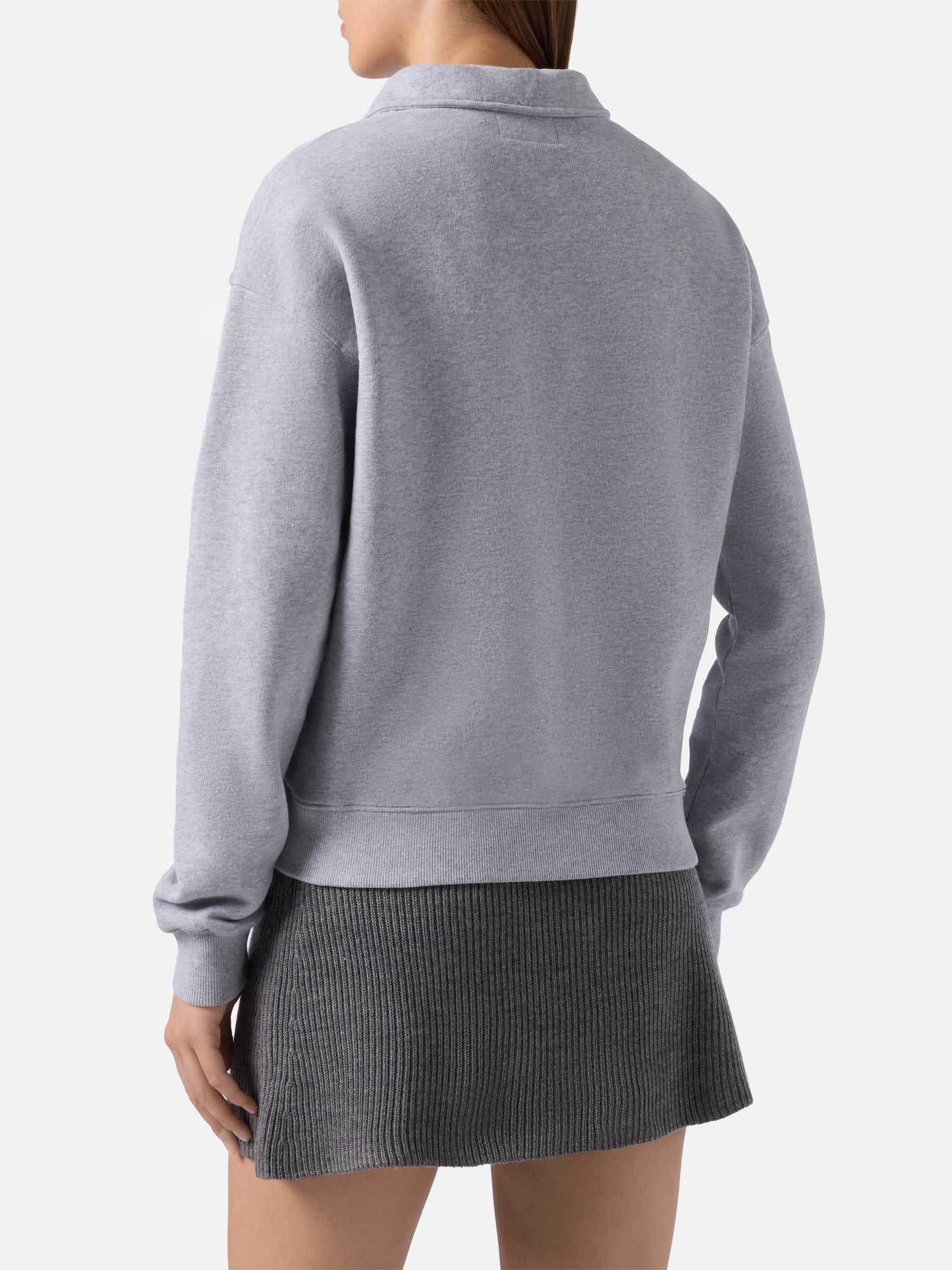 Berenice sweatshirt grey melange with Saint Barth Sport Club embroidery