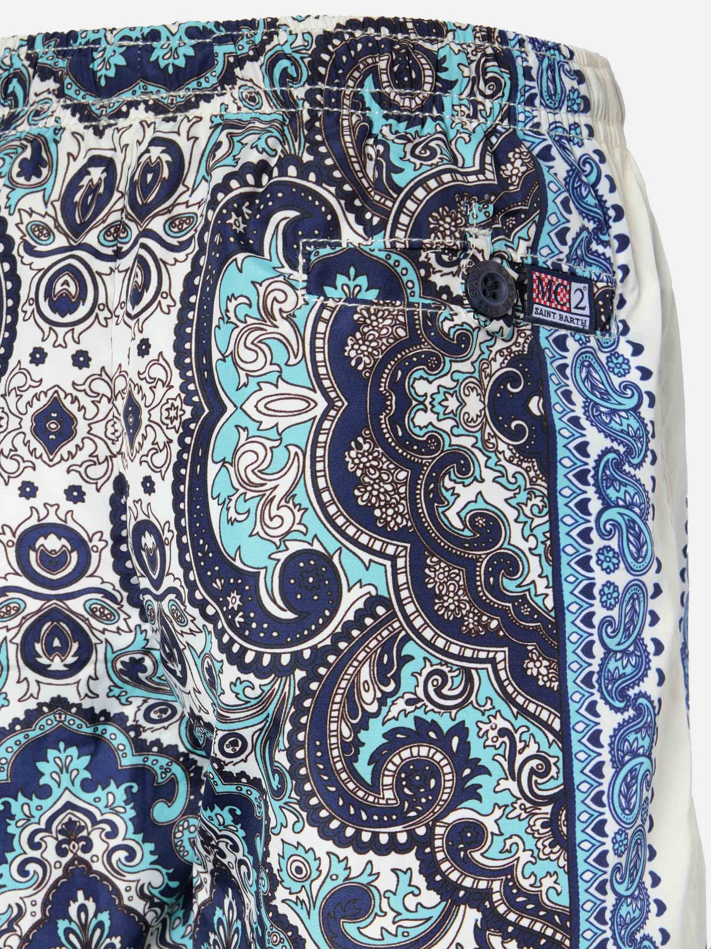 Mid-length swim-shorts Caprese Jr with gipsy print