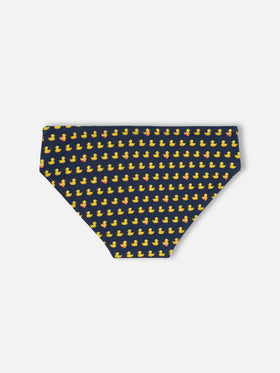 Swim briefs Cayo with ducky print - MC2 Saint Barth