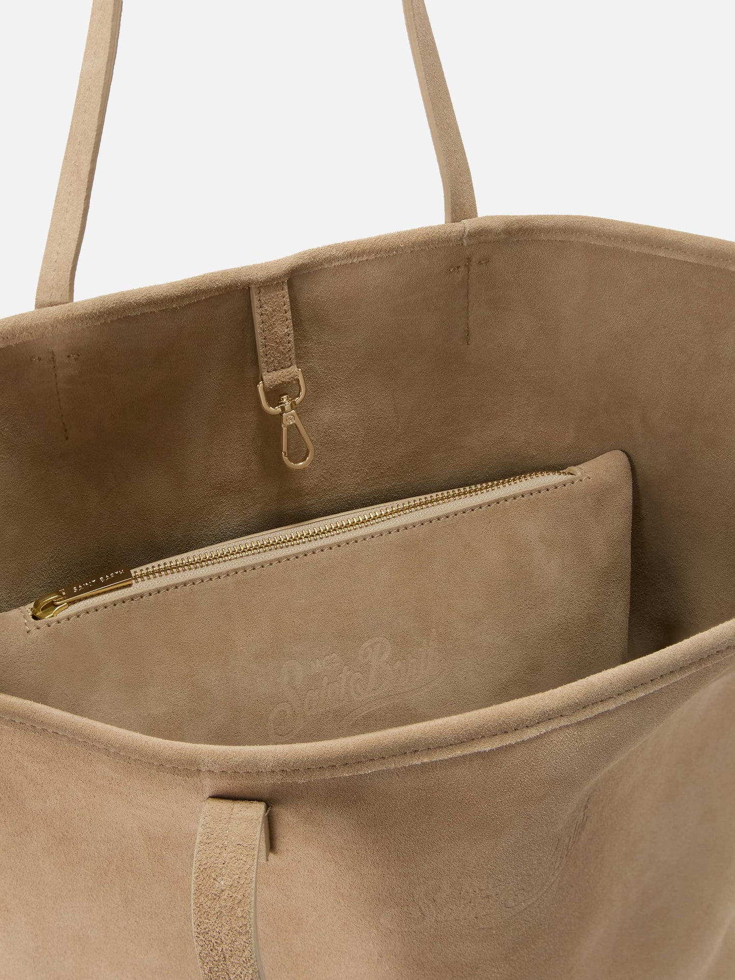 Borsa City regular in camoscio beige